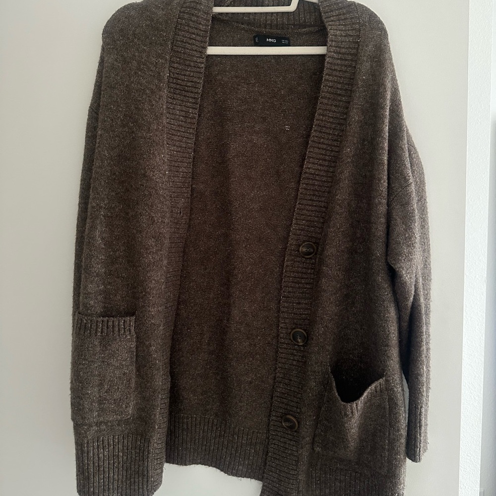 Mango Brown Cardigan Sweater